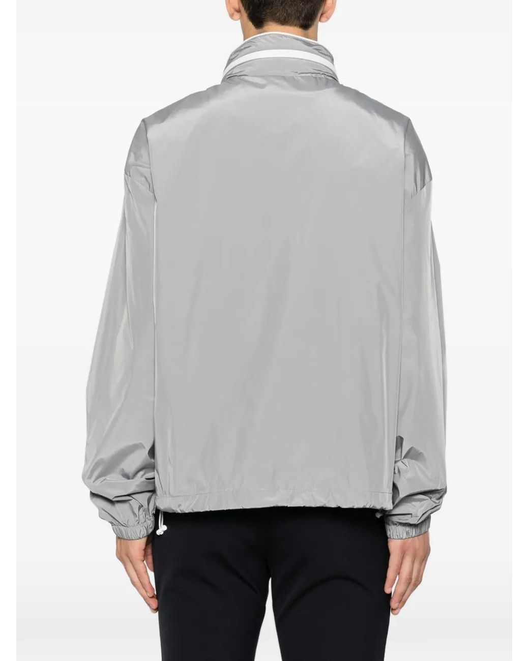 Karl Lagerfeld Gray Veste Légère À Patch Logo for men