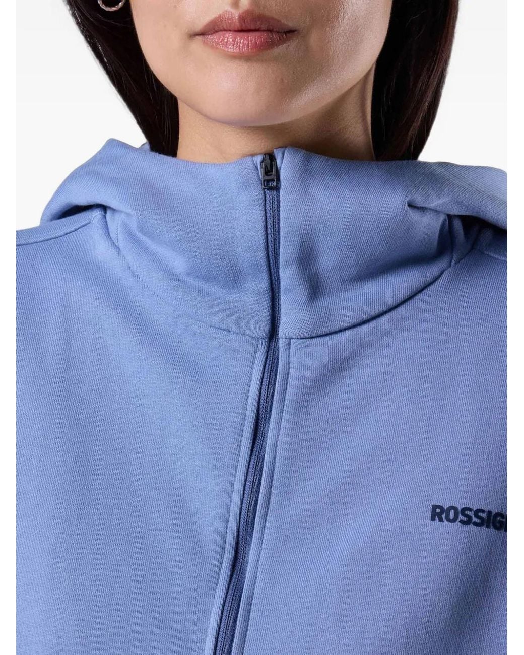 Rossignol Blue Logo Full-Zip Hoodie