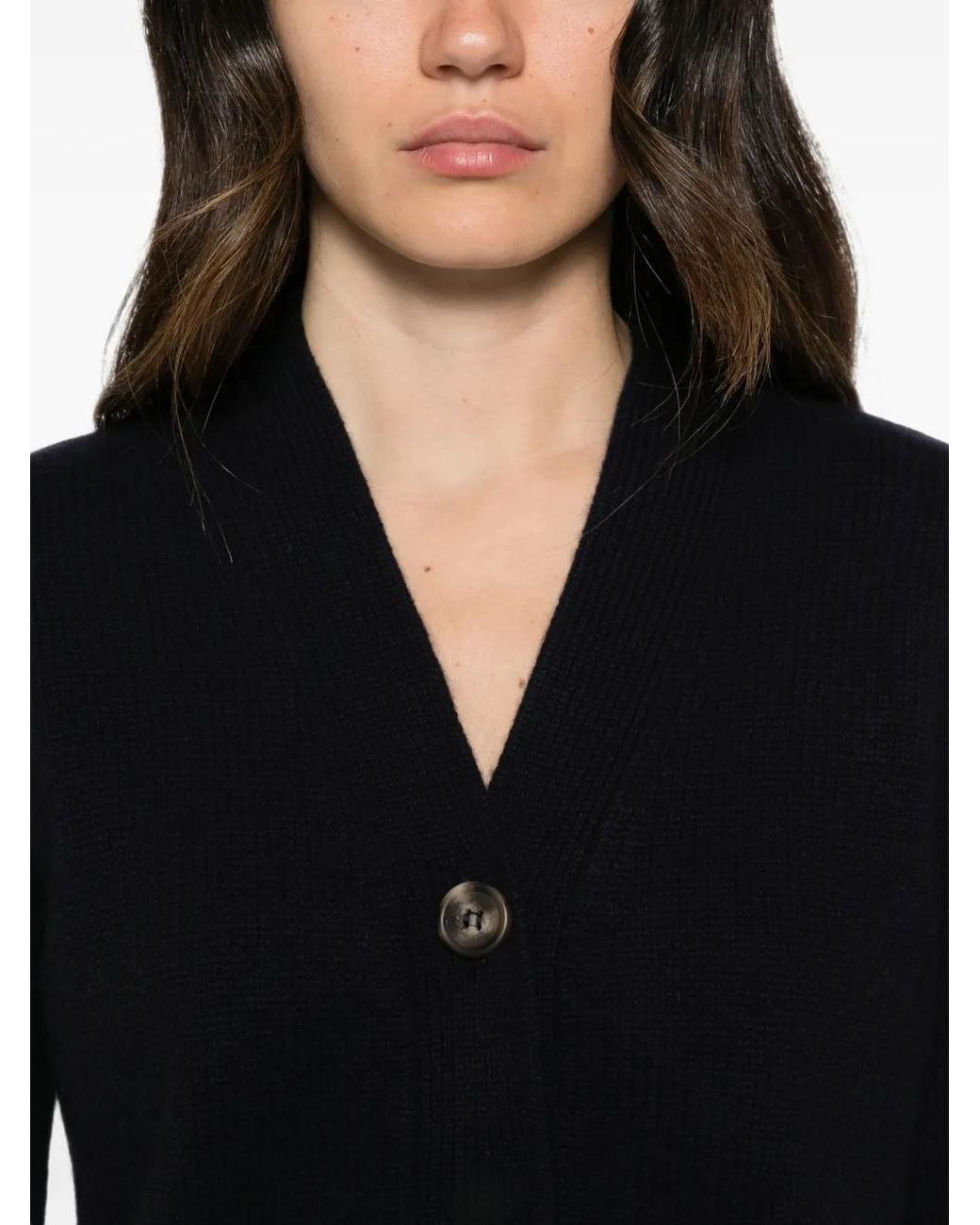 Be You Black V-Neck Button-Up Cardigan