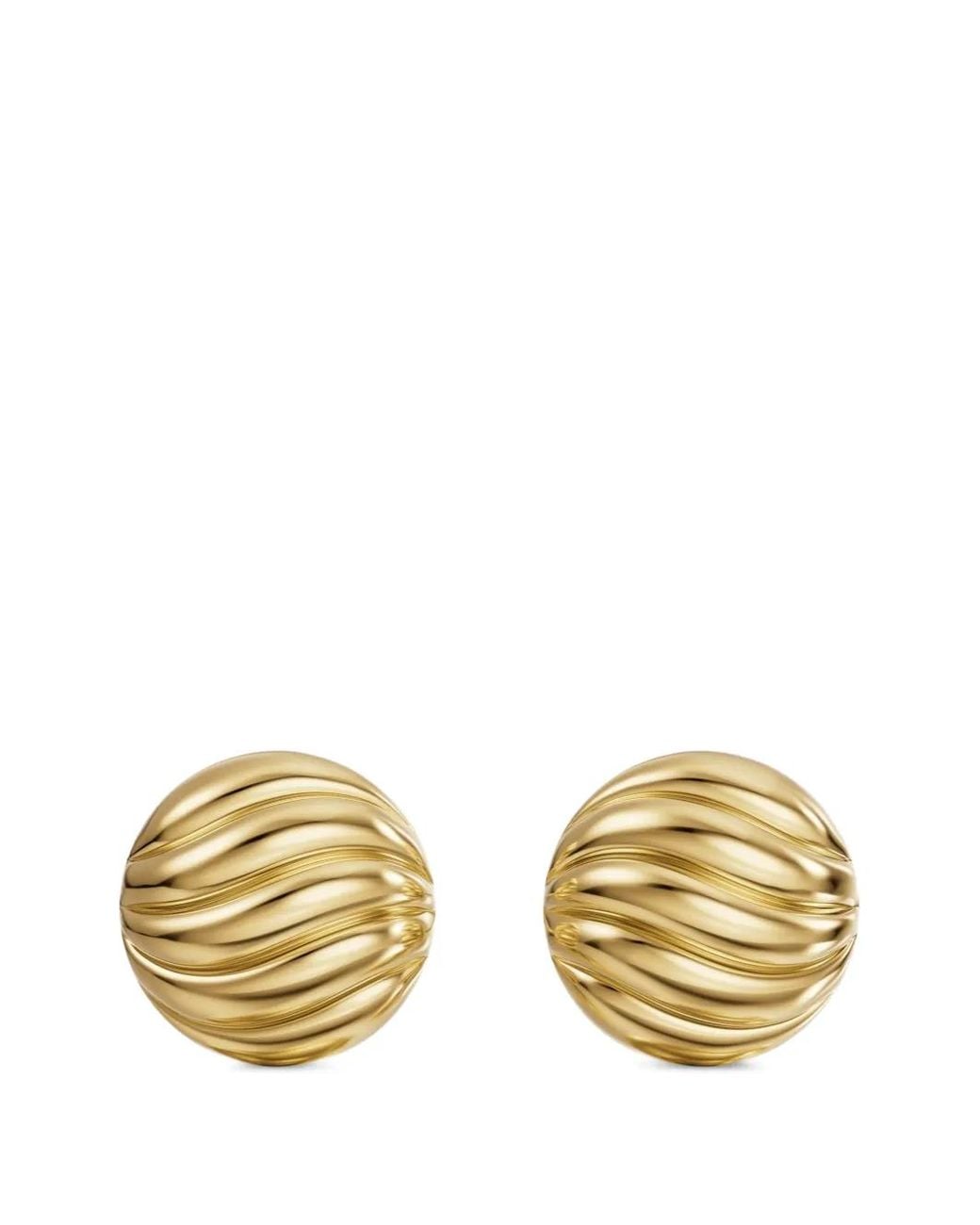David Yurman Metallic Sculpted Cable Stud Earrings
