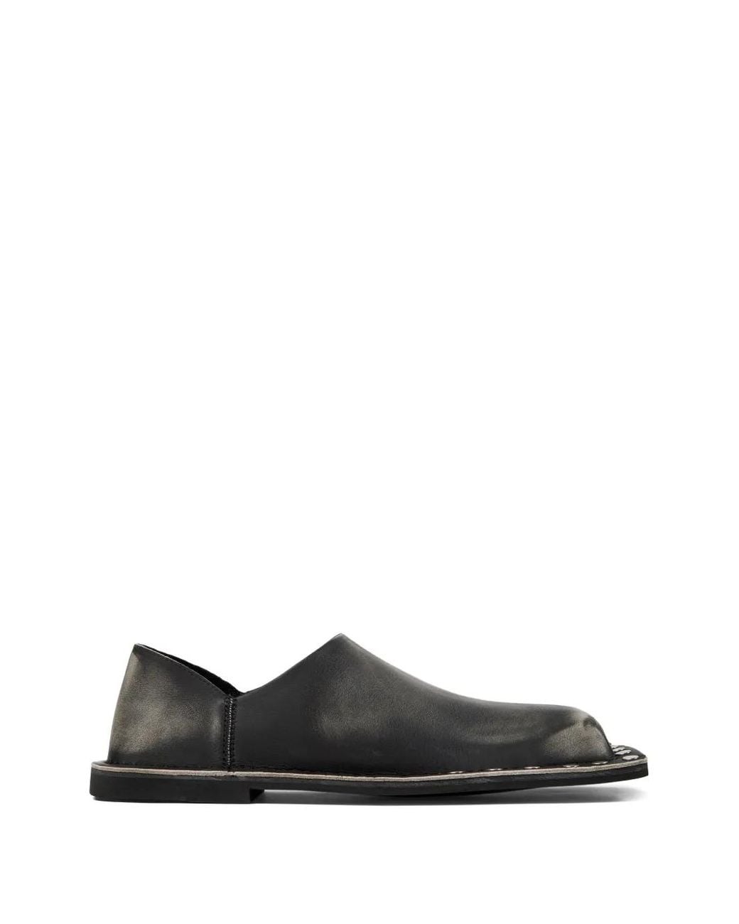 CAMPERLAB Black Studded Leather Menosmal Loafers