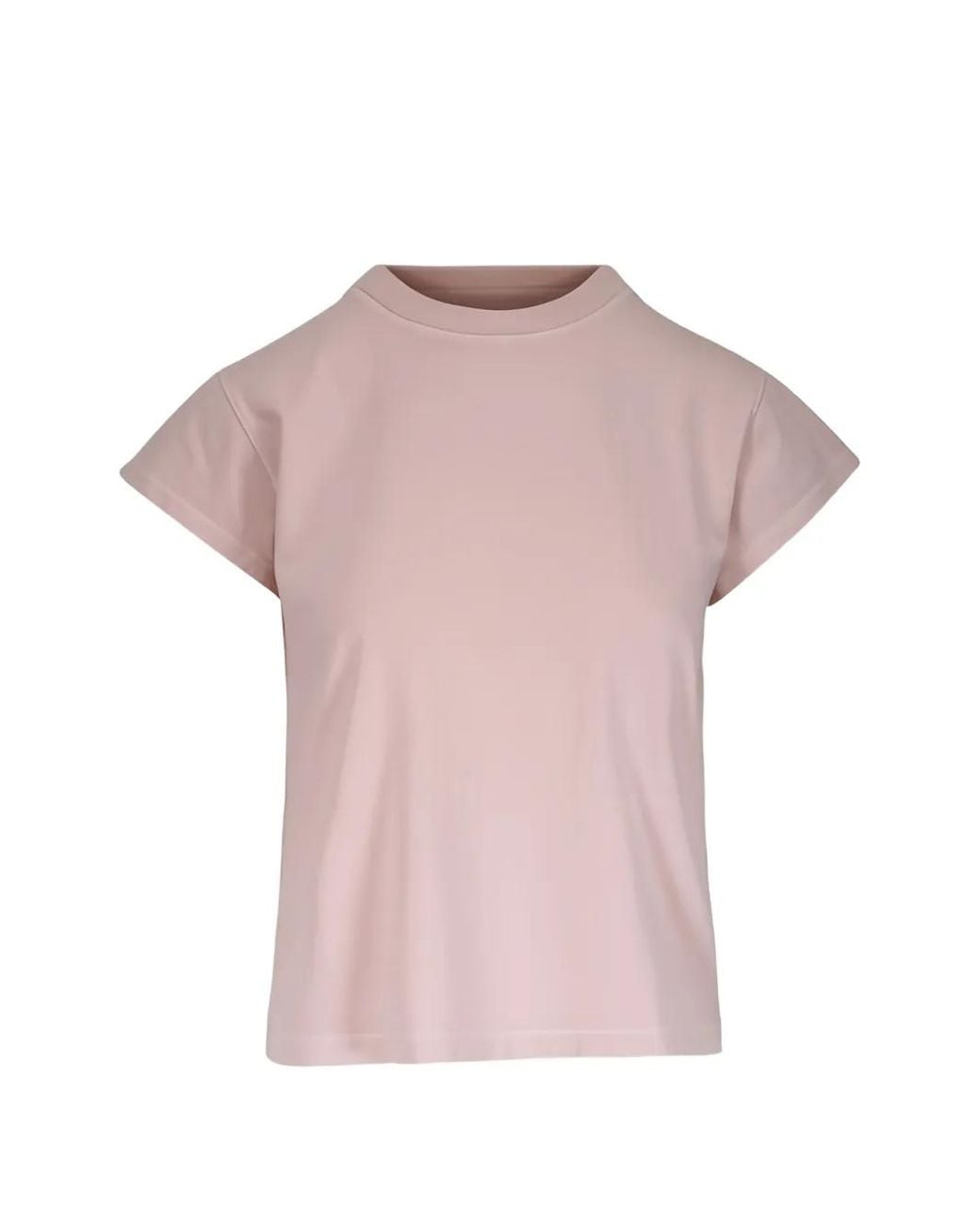 Agolde Pink Bryce Cap-Sleeve T-Shirt