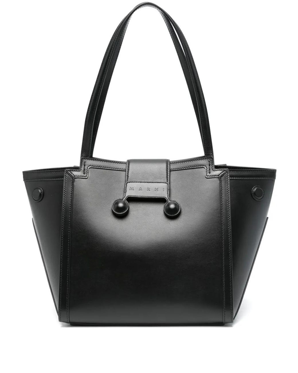 Marni Black Mini Riviera Tote Bag