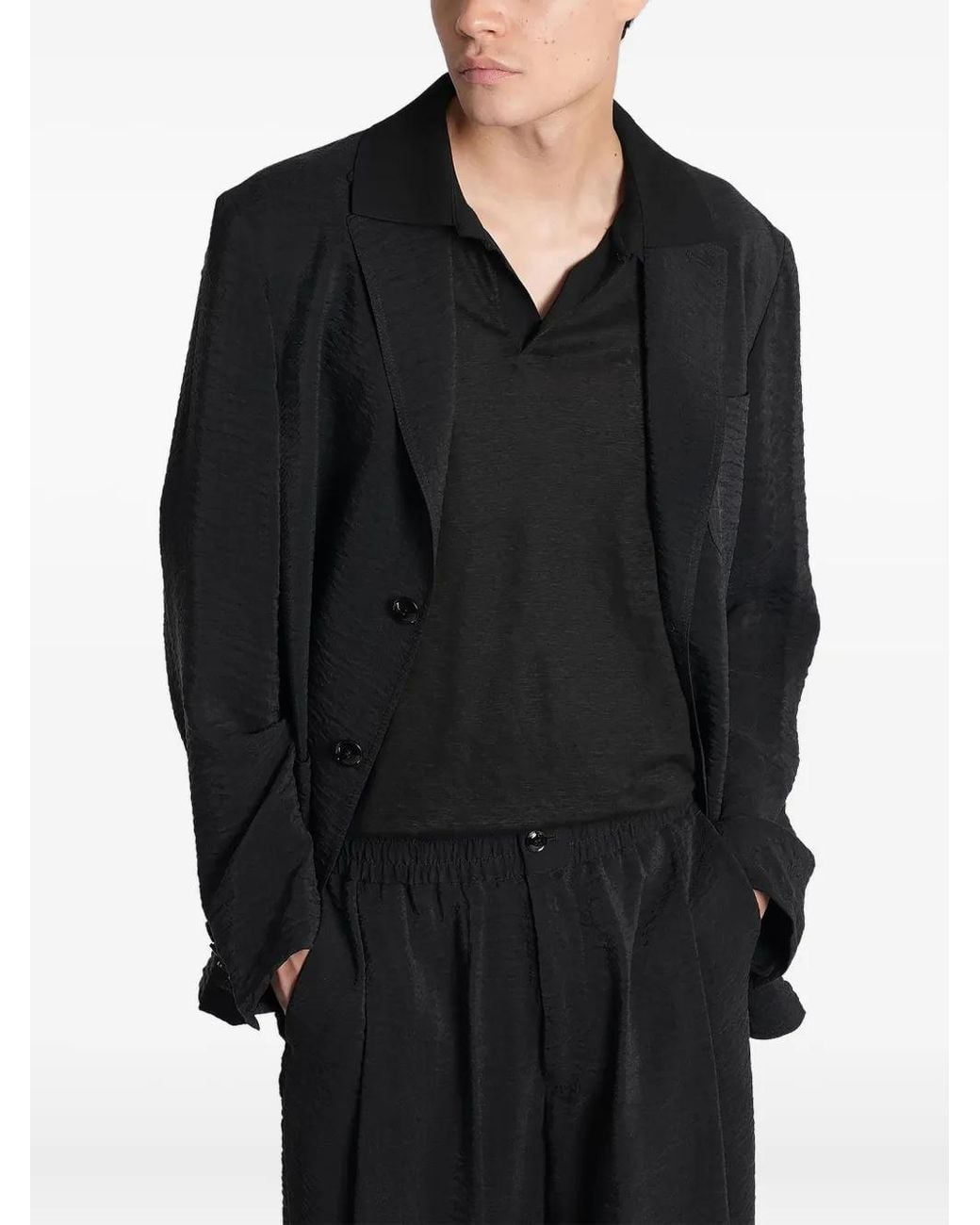 Giorgio Armani Black Short-Sleeve T-Shirt for men