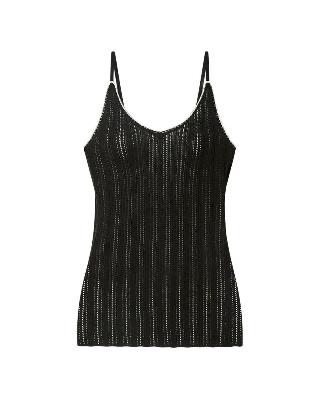 Isabel Marant Black India Ribbed Tank Top