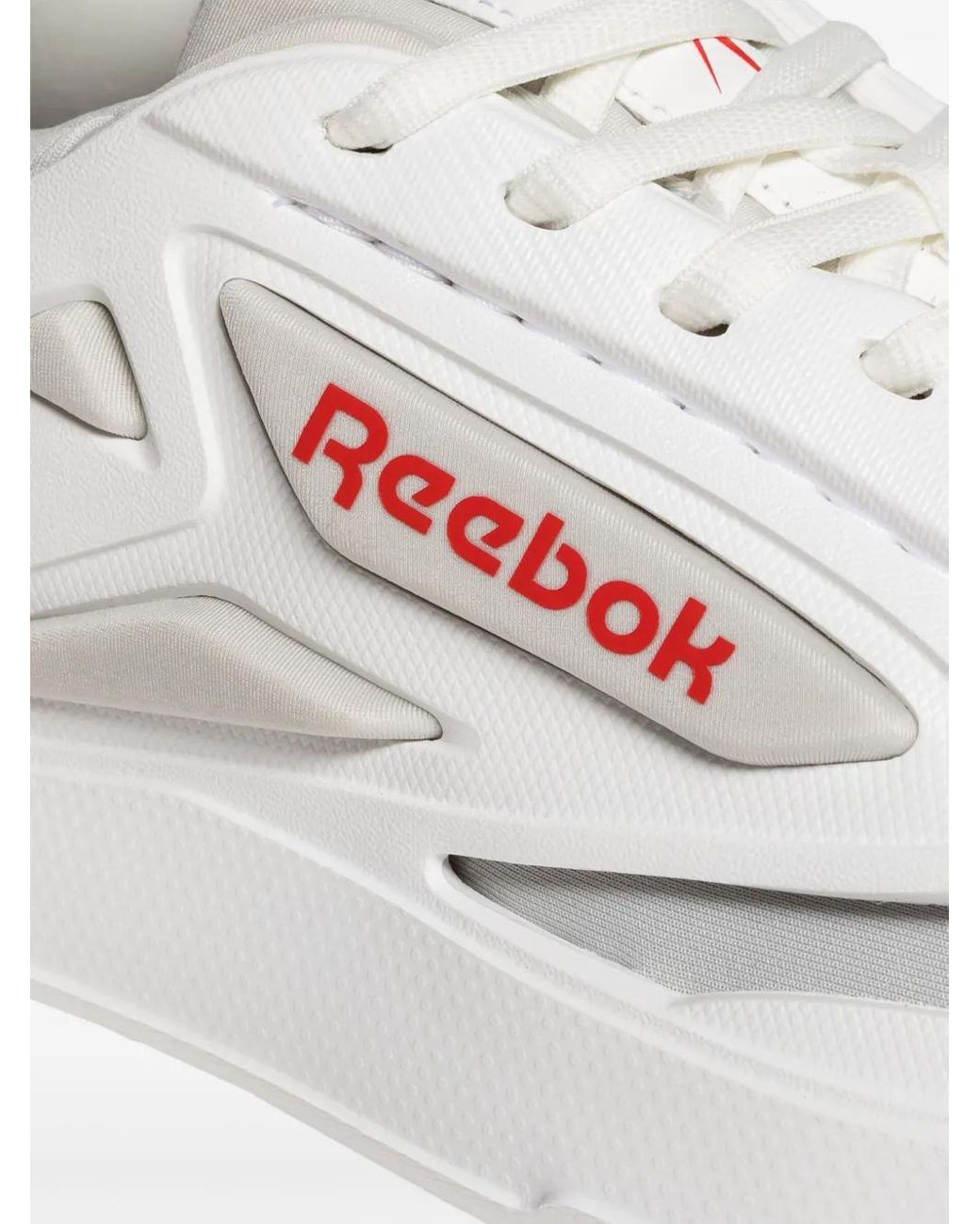 Reebok White Club C Logo-Patch Sneakers