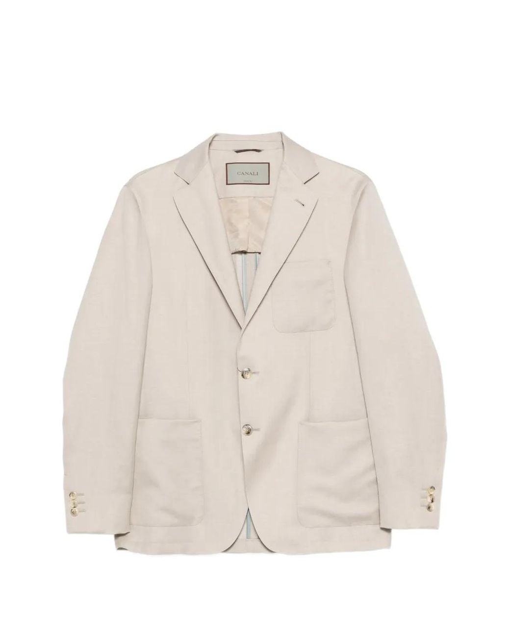Canali Natural Single-Breasted Blazer for men