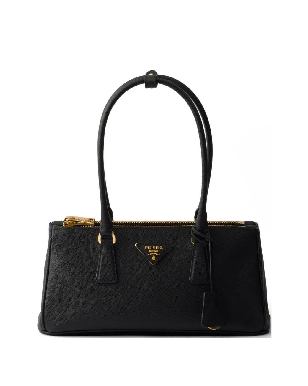 Prada Black Galleria Medium Saffiano Leather Bag