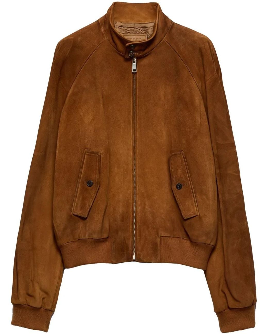 Prada Brown Suede Bomber Jacket for men