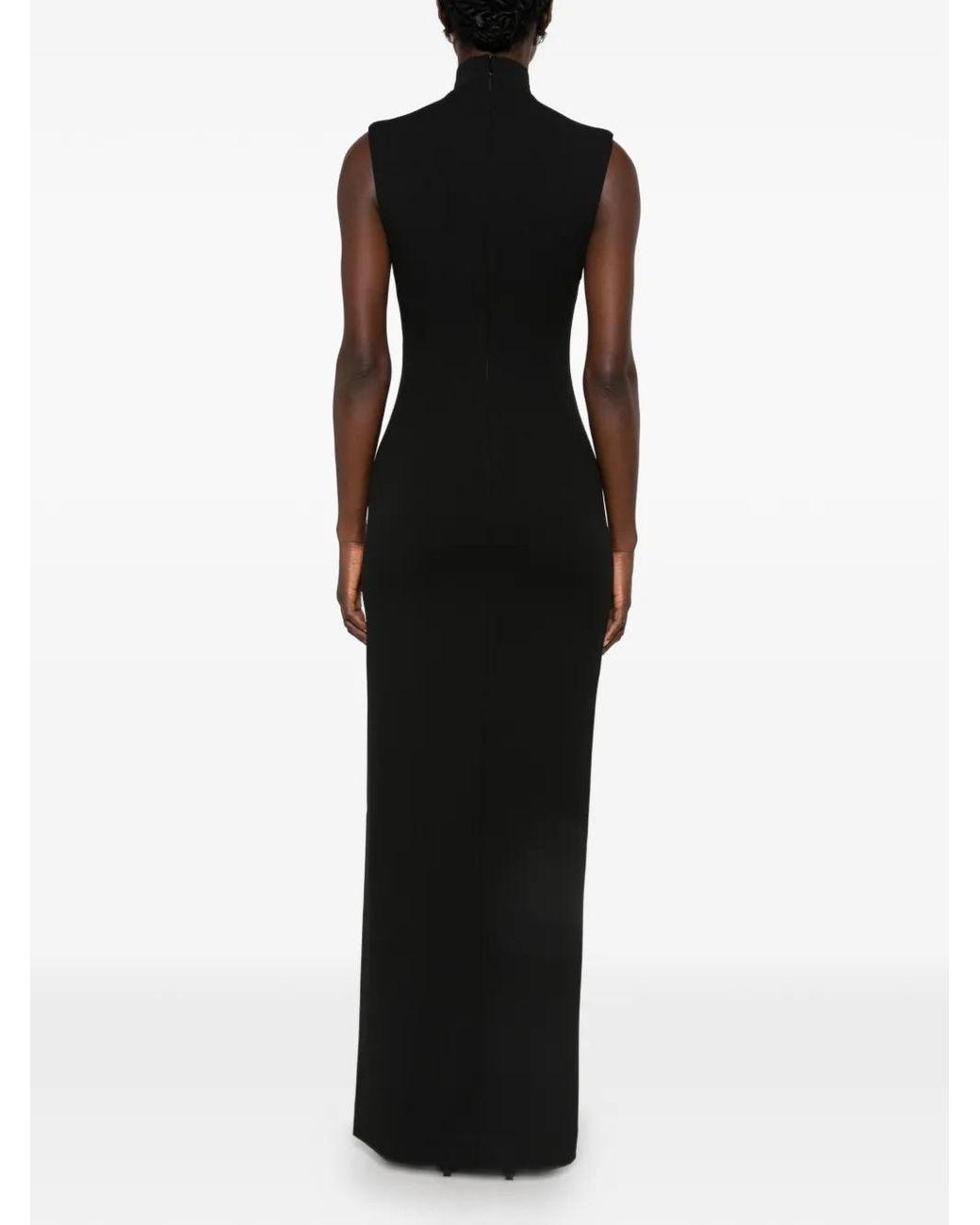 Solace London Black Nanette Maxi Dress