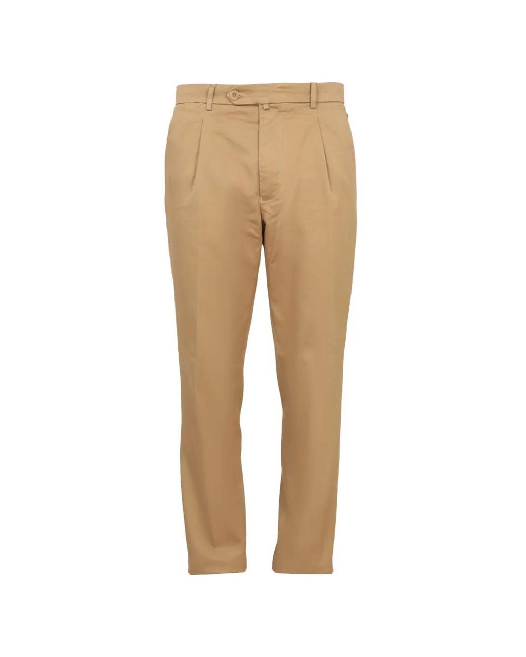 East Harbour Surplus Natural Pantalon Plissé À Bandes Contrastantes for men