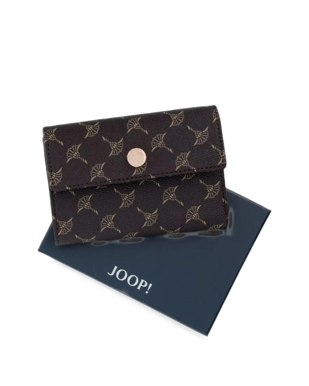 Joop! Black Cortina Cosma Cornflower-Print Trifold Wallet