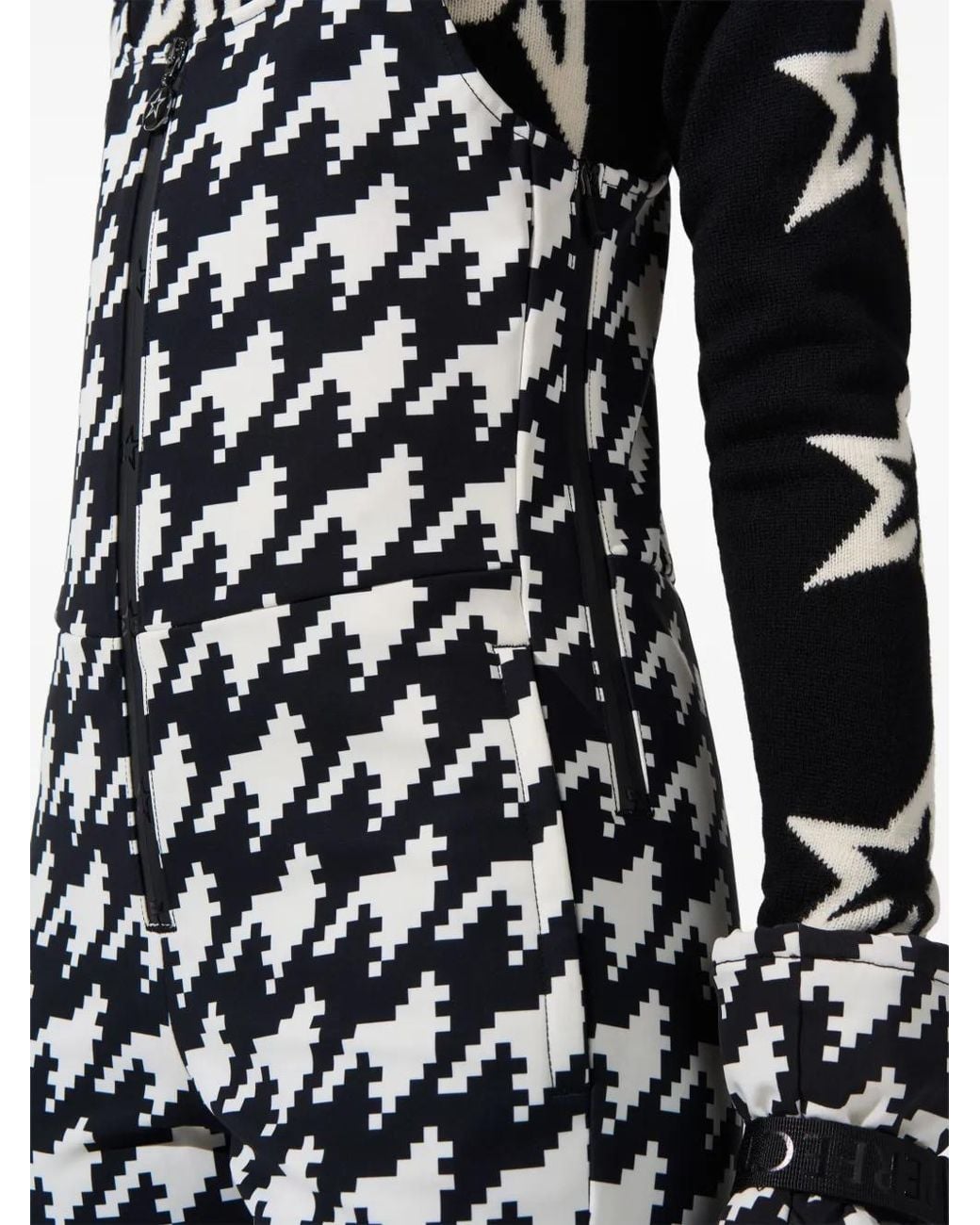 Perfect Moment White Houndstooth Pattern All-In-One
