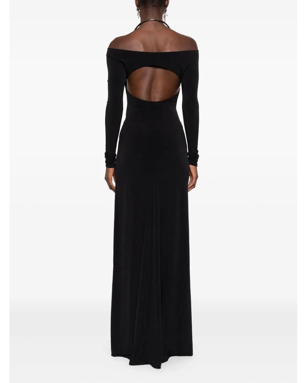 Coperni Black Cut-Out Dress