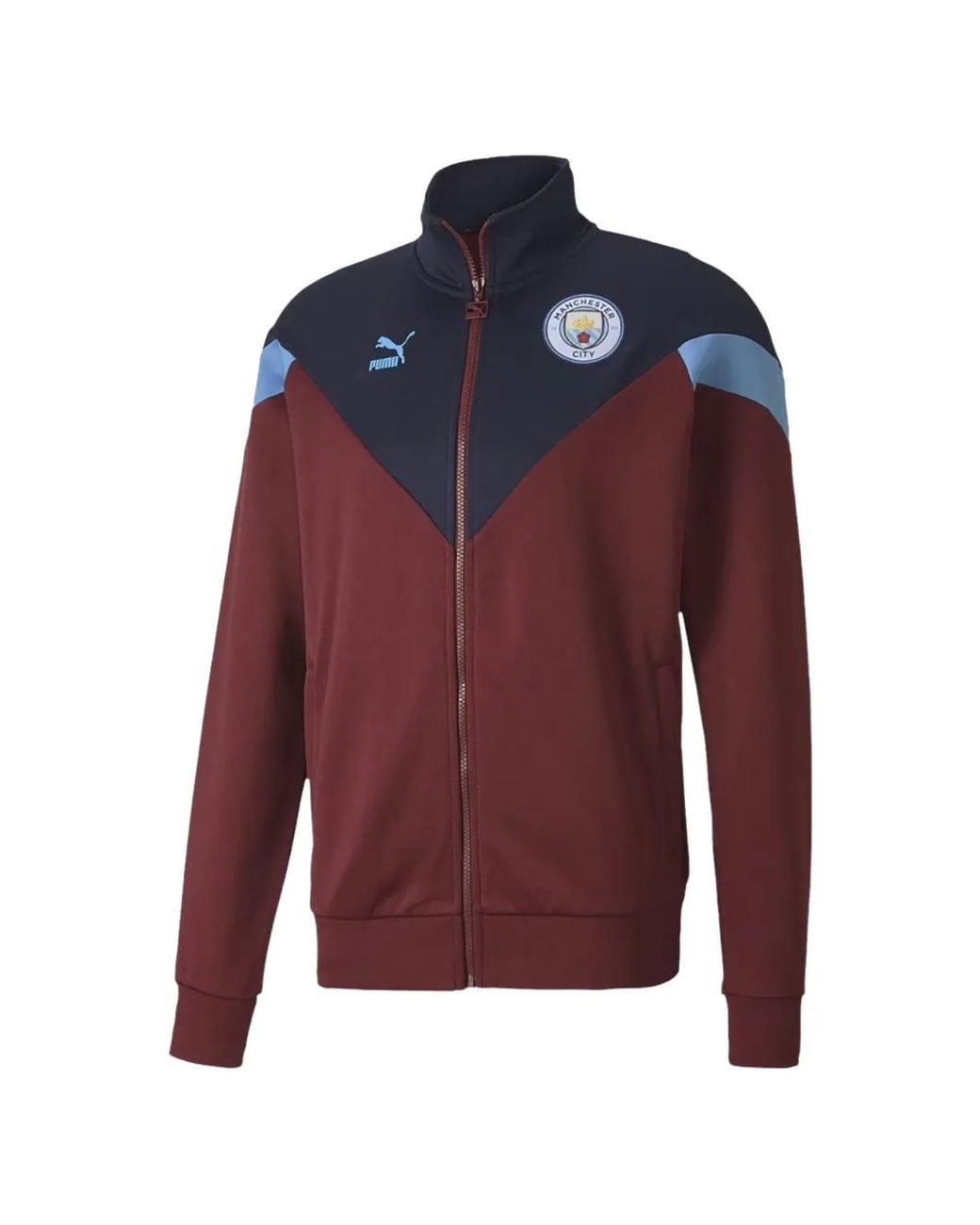 PUMA Red Manchester City Zip-Up Sweatshirt for men