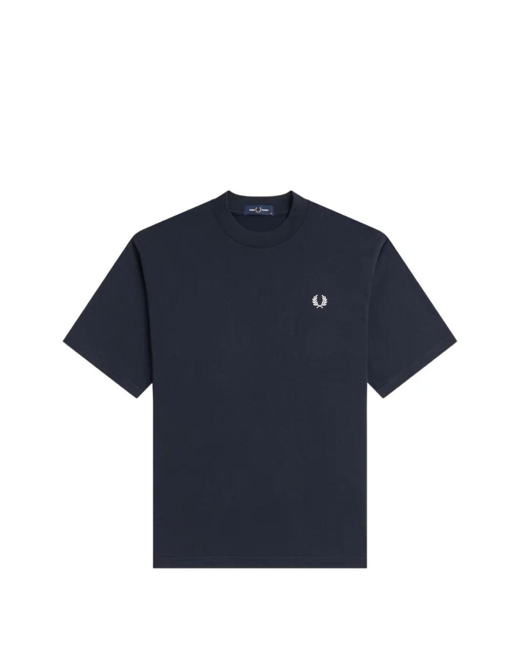 Fred Perry Blue Logo-Print Embroidered T-Shirt for men
