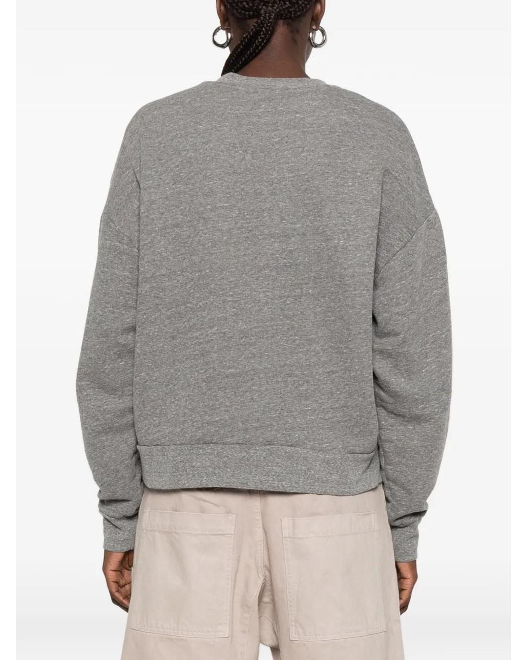 Nili Lotan Gray Gladys Crew Neck Sweatshirt