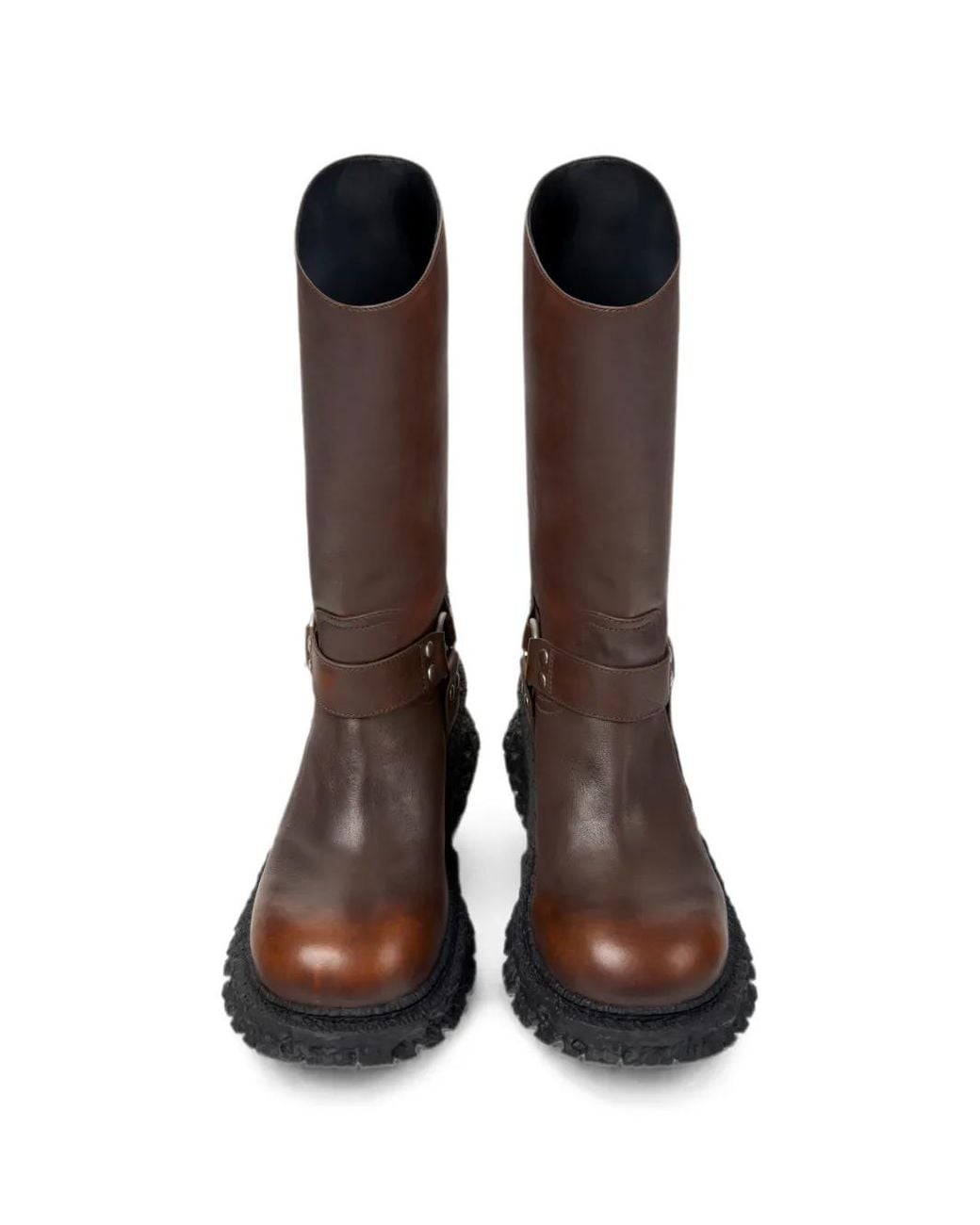 CAMPERLAB Brown Terroso Leather Biker Boots