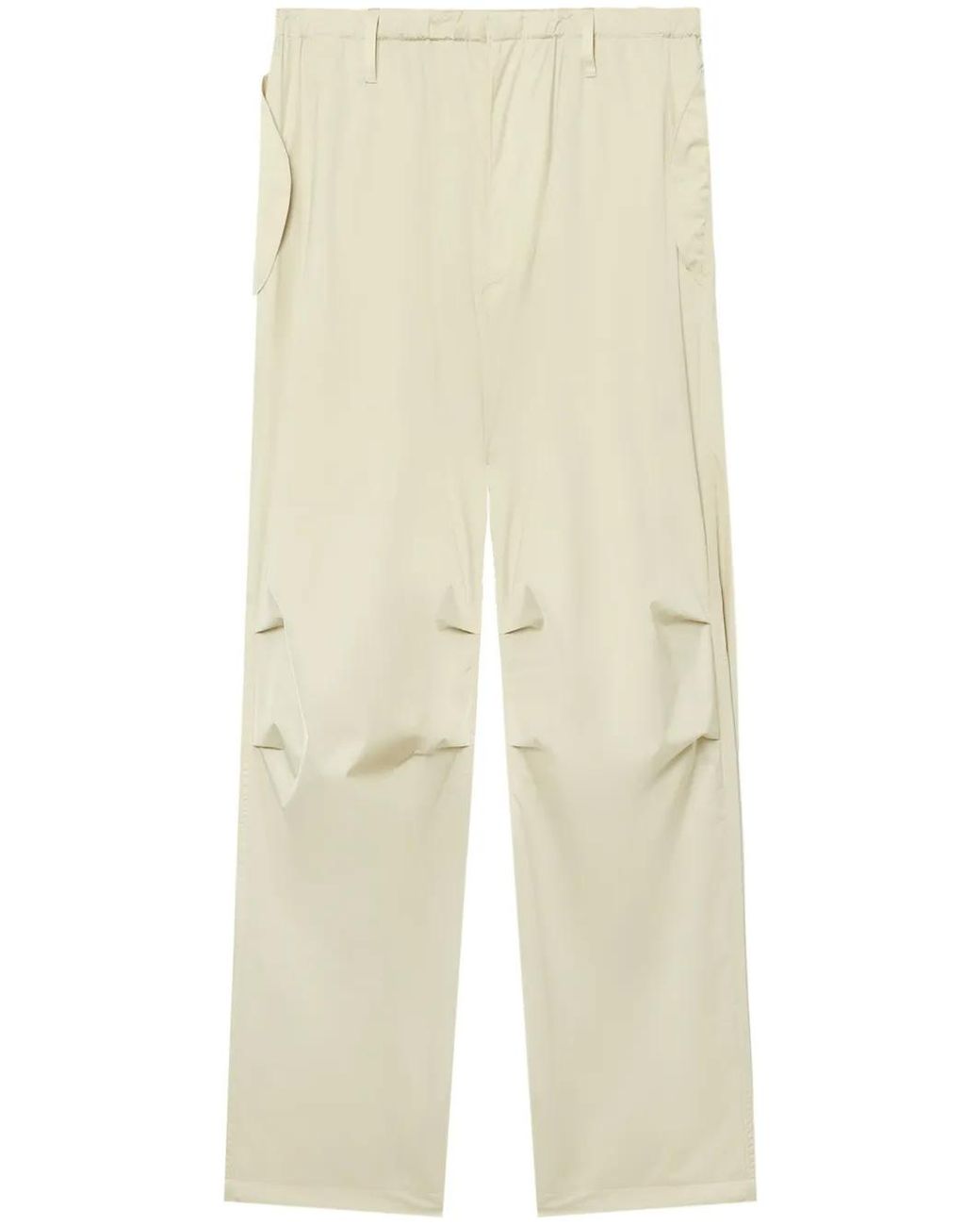 Auralee Natural Straight-Leg Satin Trousers for men