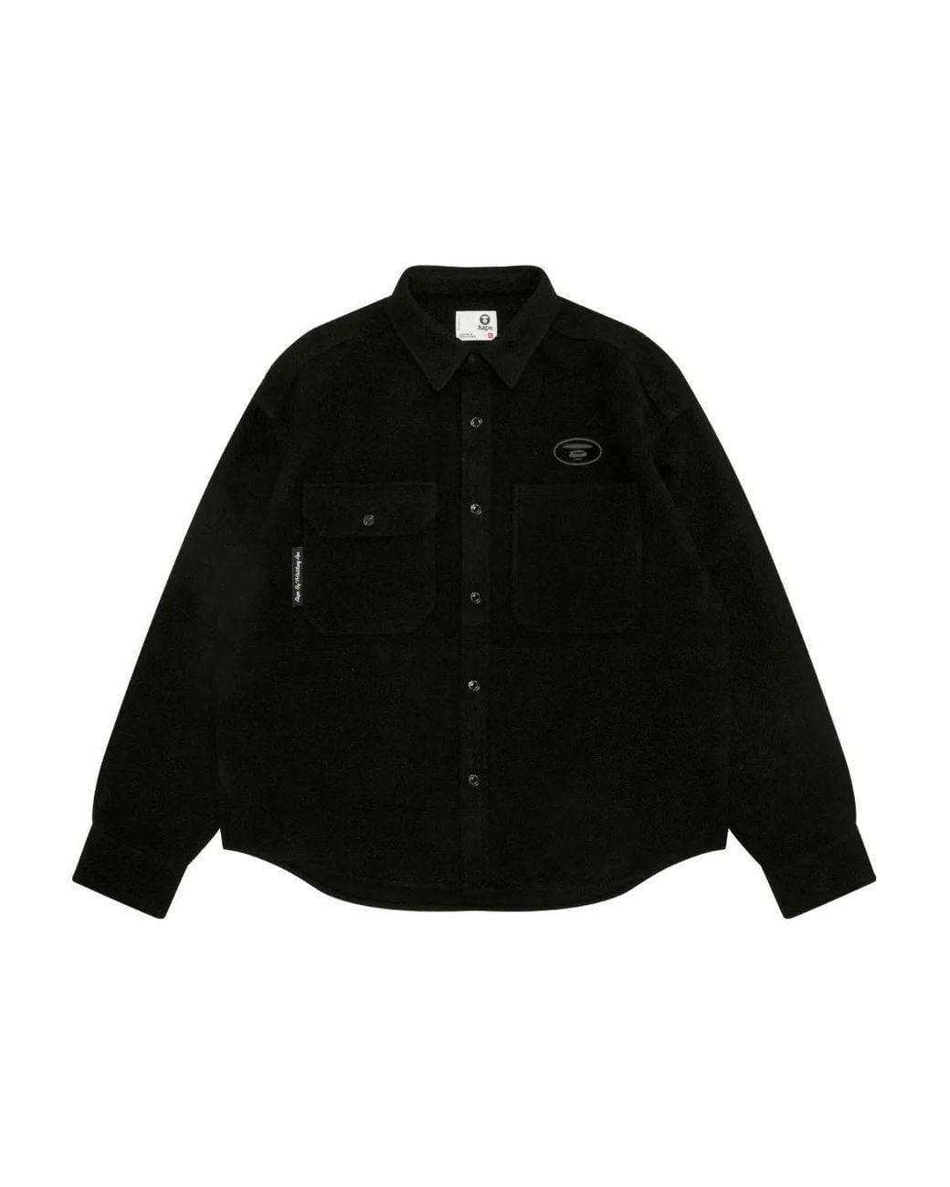 Aape By A Bathing Ape Black Pocket Logo Shirt for men