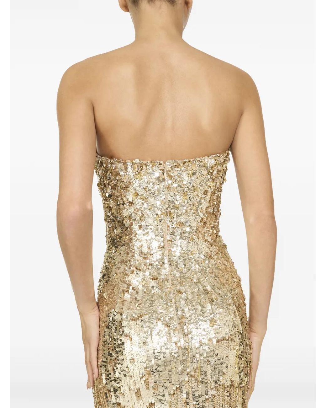 Jenny Packham Metallic Robe Longue Kimi