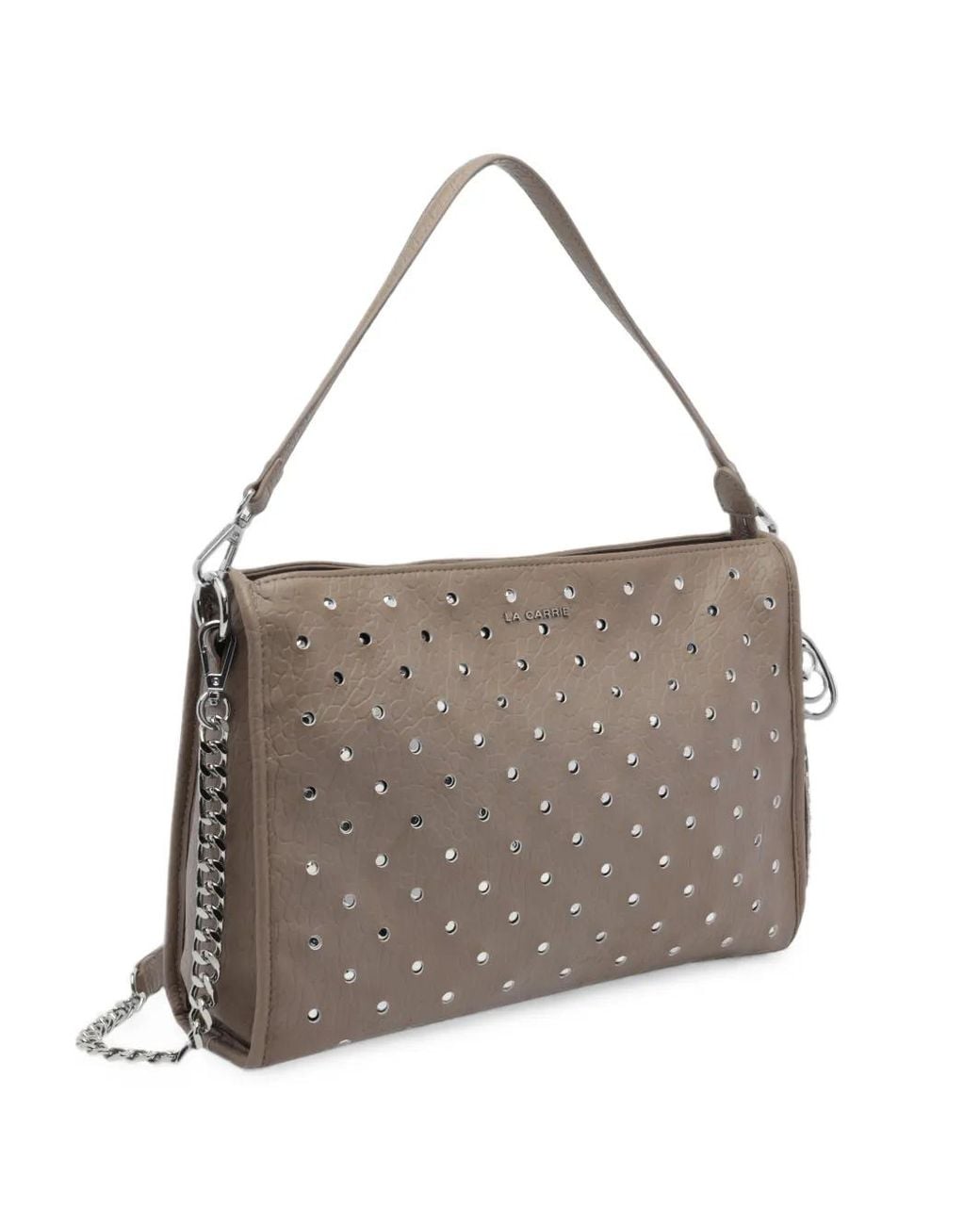 La Carrie Gray Downtown Strass-Embellished Shoulder Bag