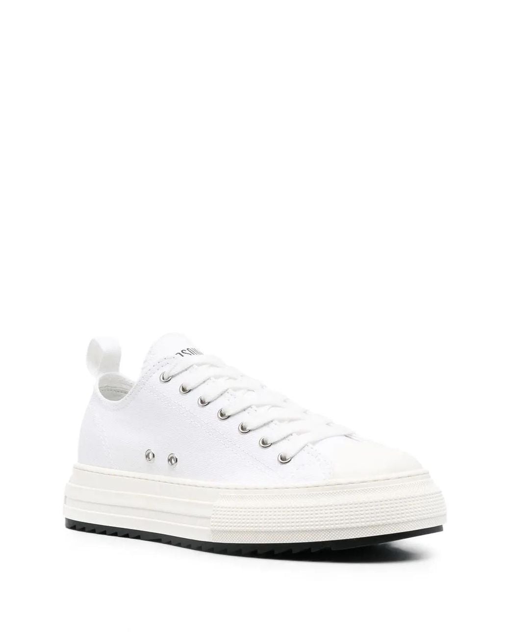 DSquared² White Low-top Flatform Sneakers for men