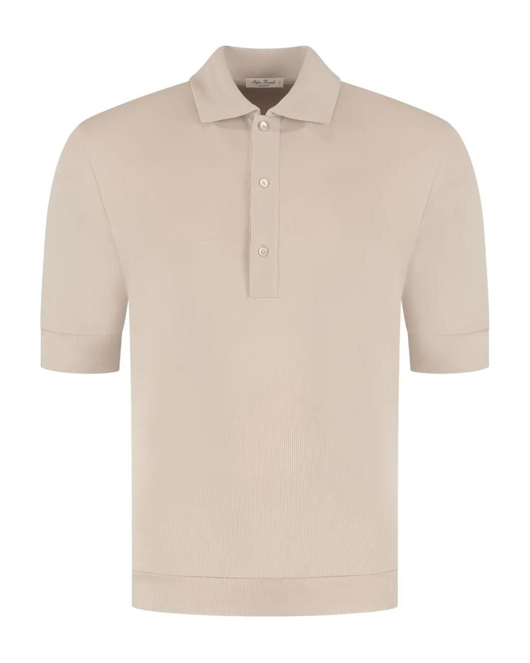 STEFAN BRANDT Natural Pima Cotton Polo Shirt for men
