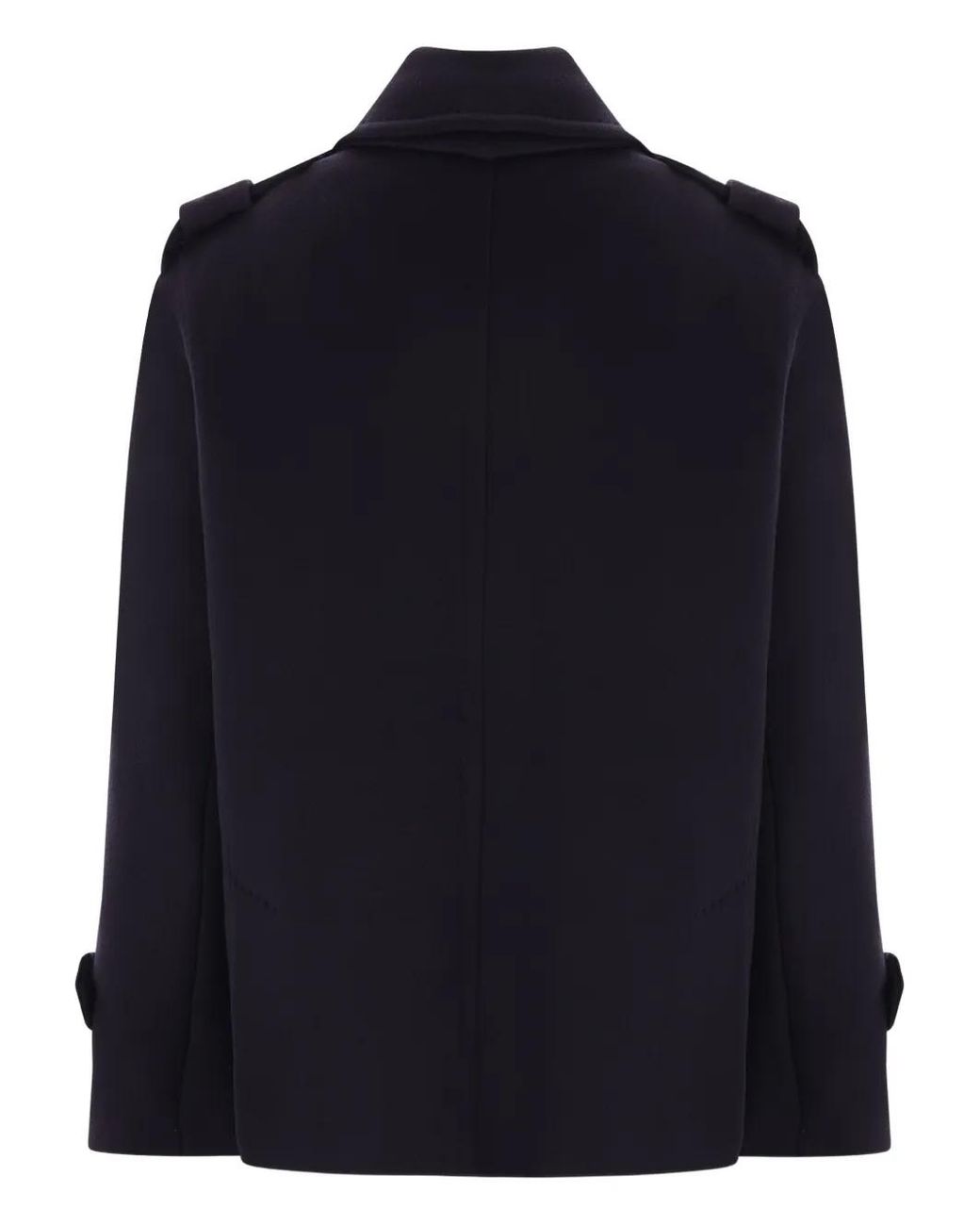 Max Mara Blue Double-Breasted Peacoat