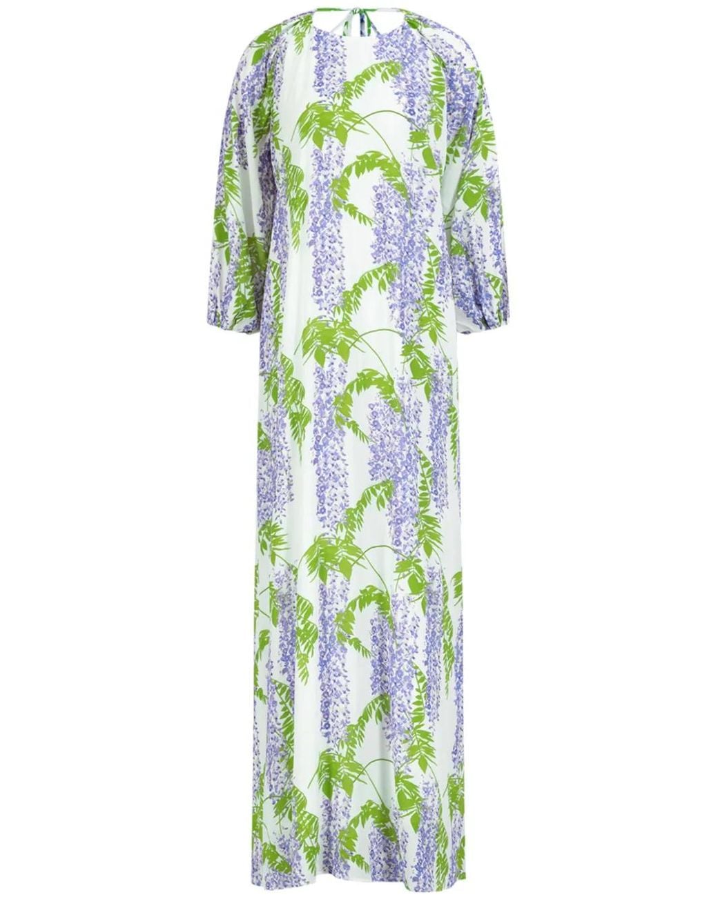 BERNADETTE Green Fran Open-Back Maxi Dress