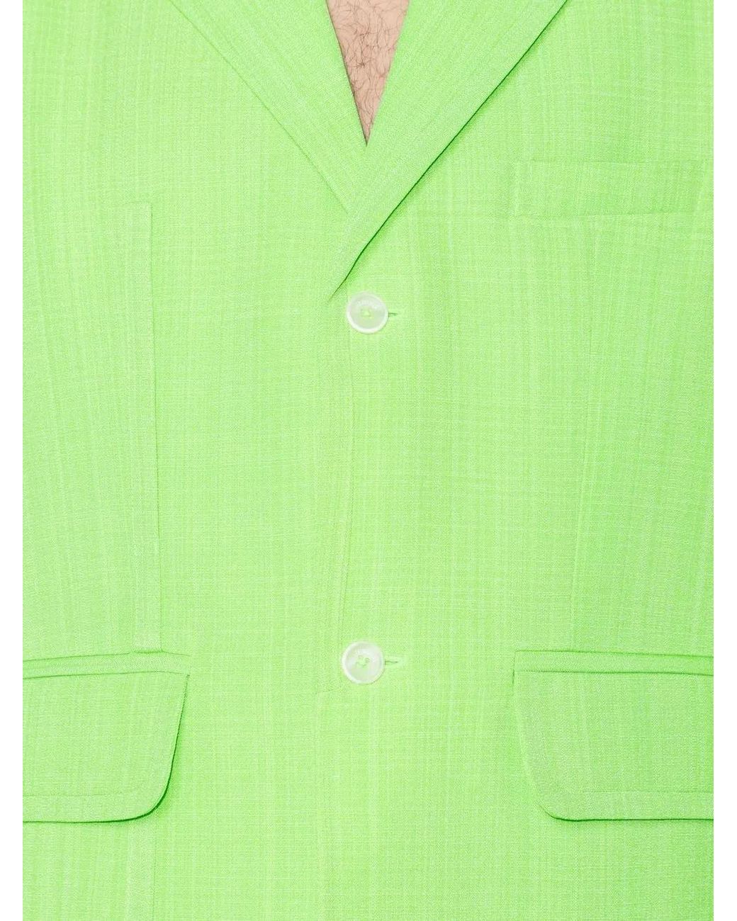Jacquemus Green Bacio Viscose Jacket for men