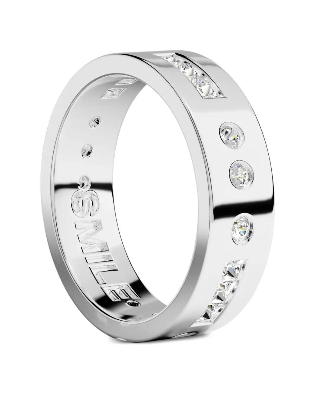 Apm Monaco White Morse Smile Ring