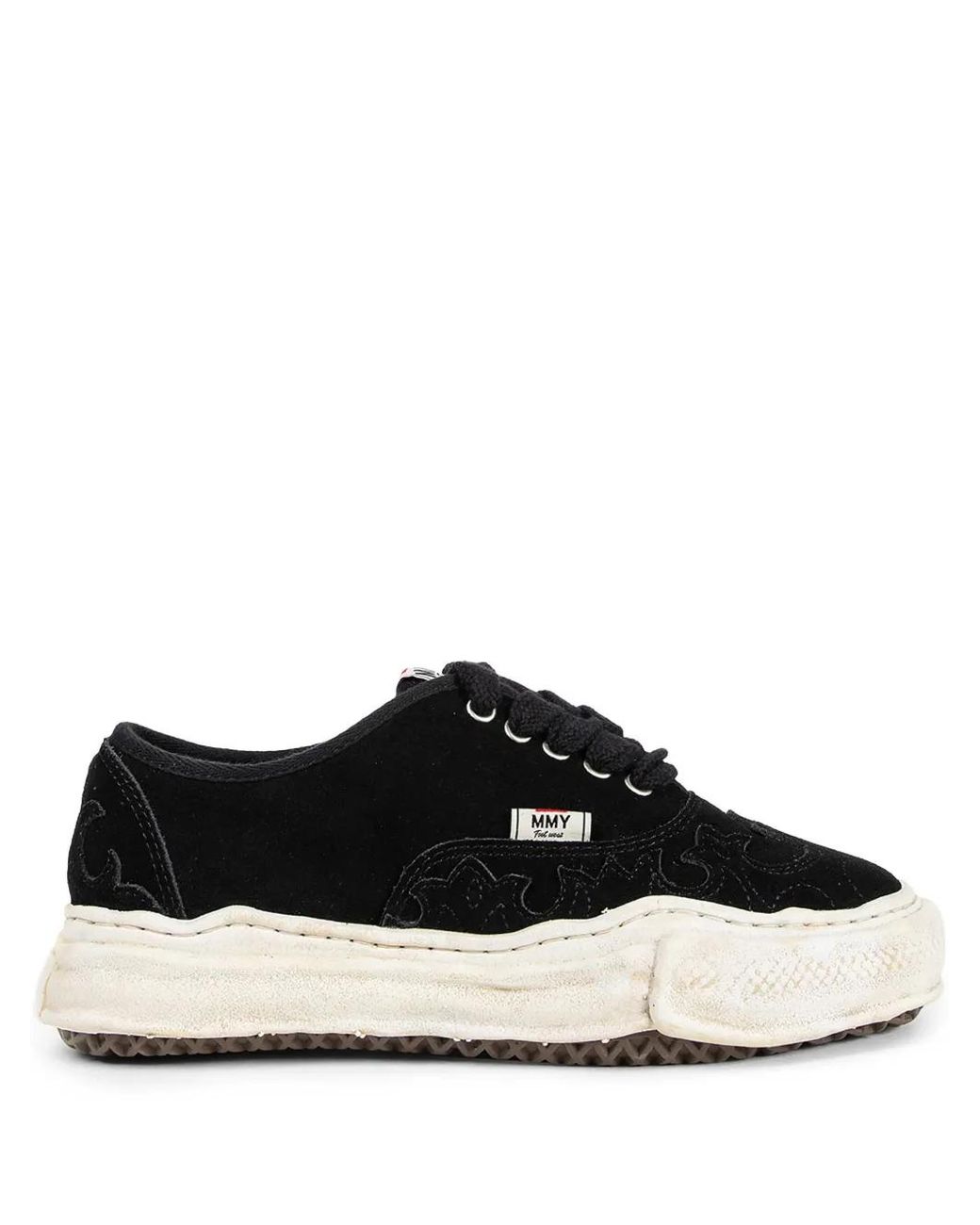 Maison Mihara Yasuhiro Black Baker Suede Sneakers