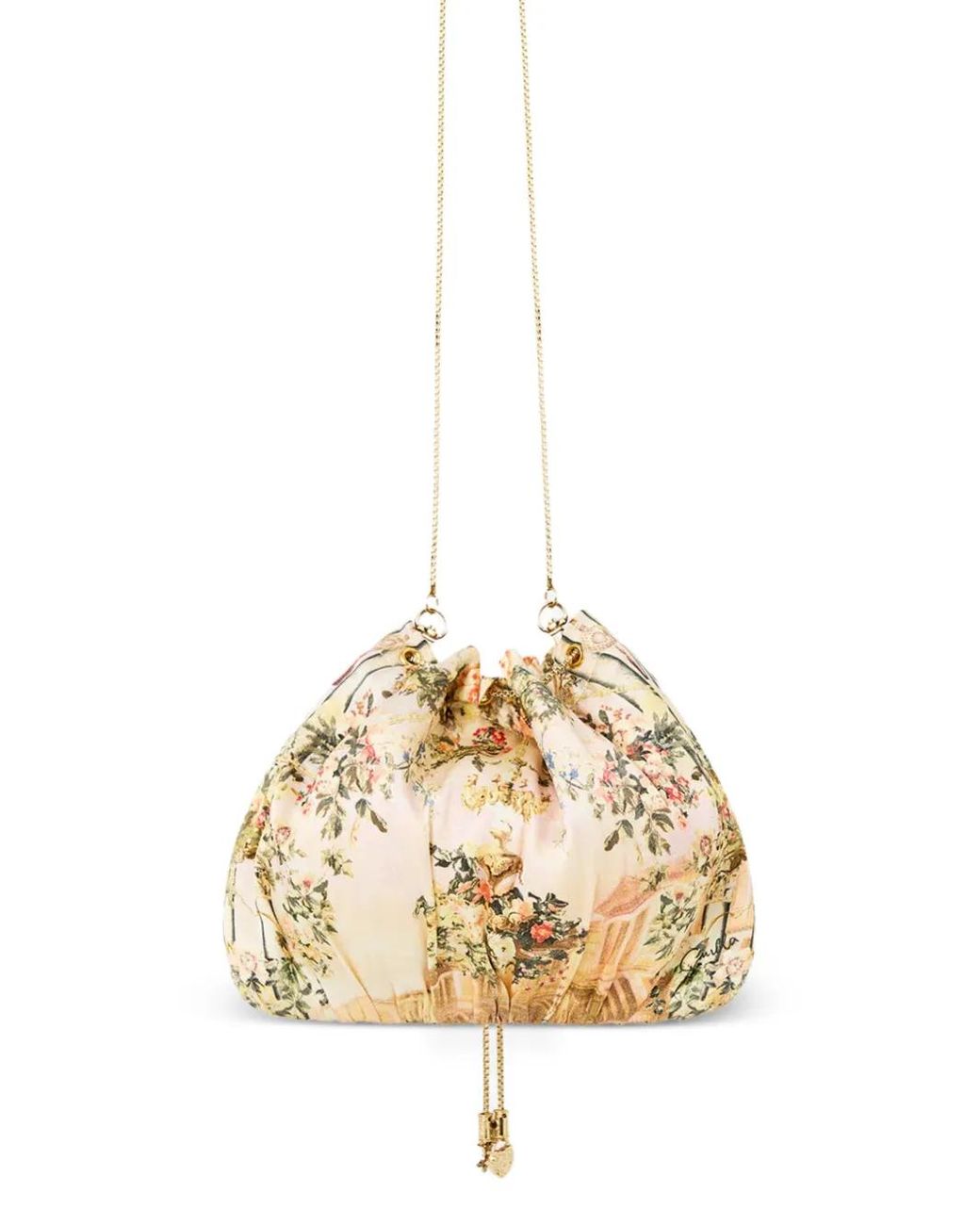 Camilla Metallic Sac À Bandoulière Fleuri À Perles