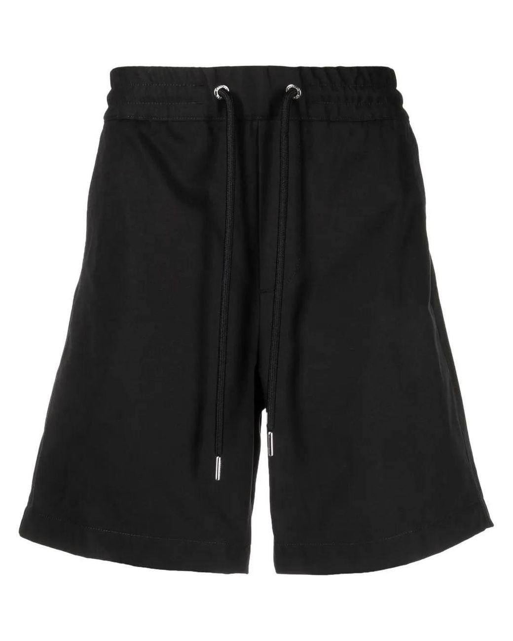 Moncler Black Drawstring-Waist Shorts