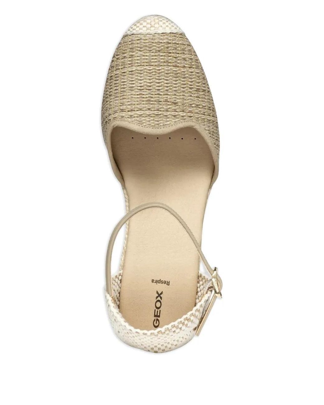 Geox Natural 65Mm Woven Ankle-Strap Espadrilles
