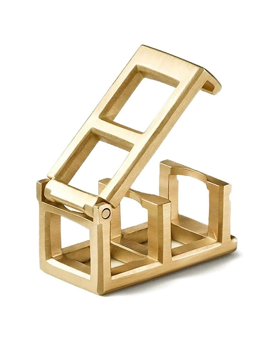 Shihara Metallic Node Double-Square Clasp