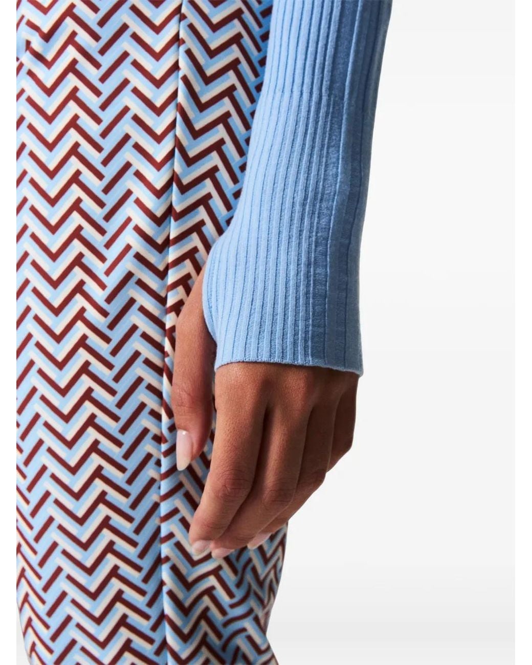 Perfect Moment Blue Wool-Blend Base-Layer Bodysuit