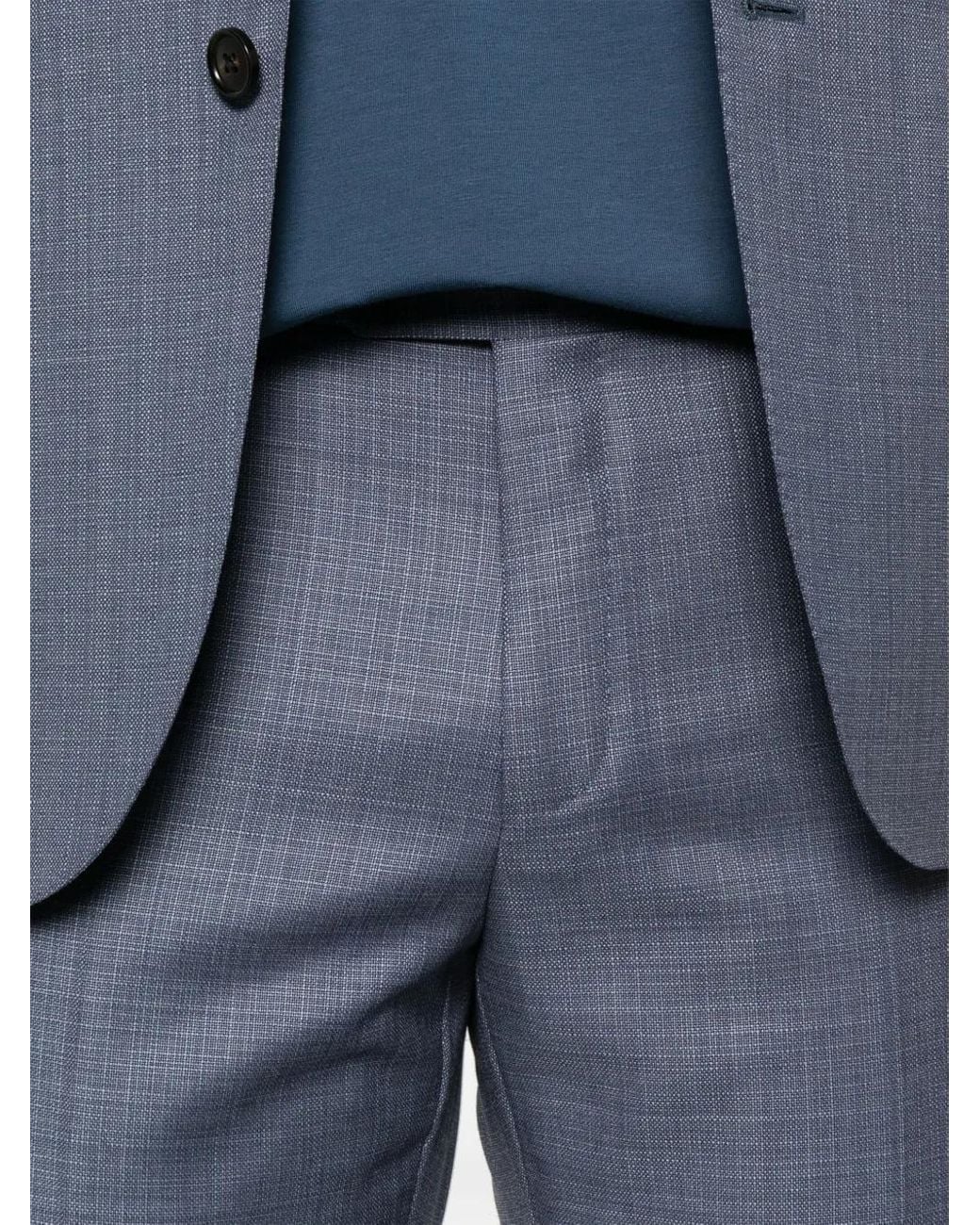 Corneliani Blue Virgin-Wool Suit for men