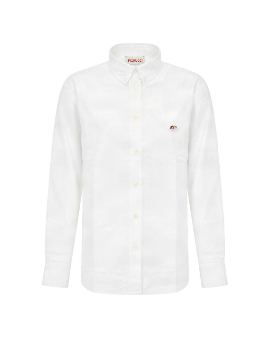 Fiorucci White Angels Patch Hemd