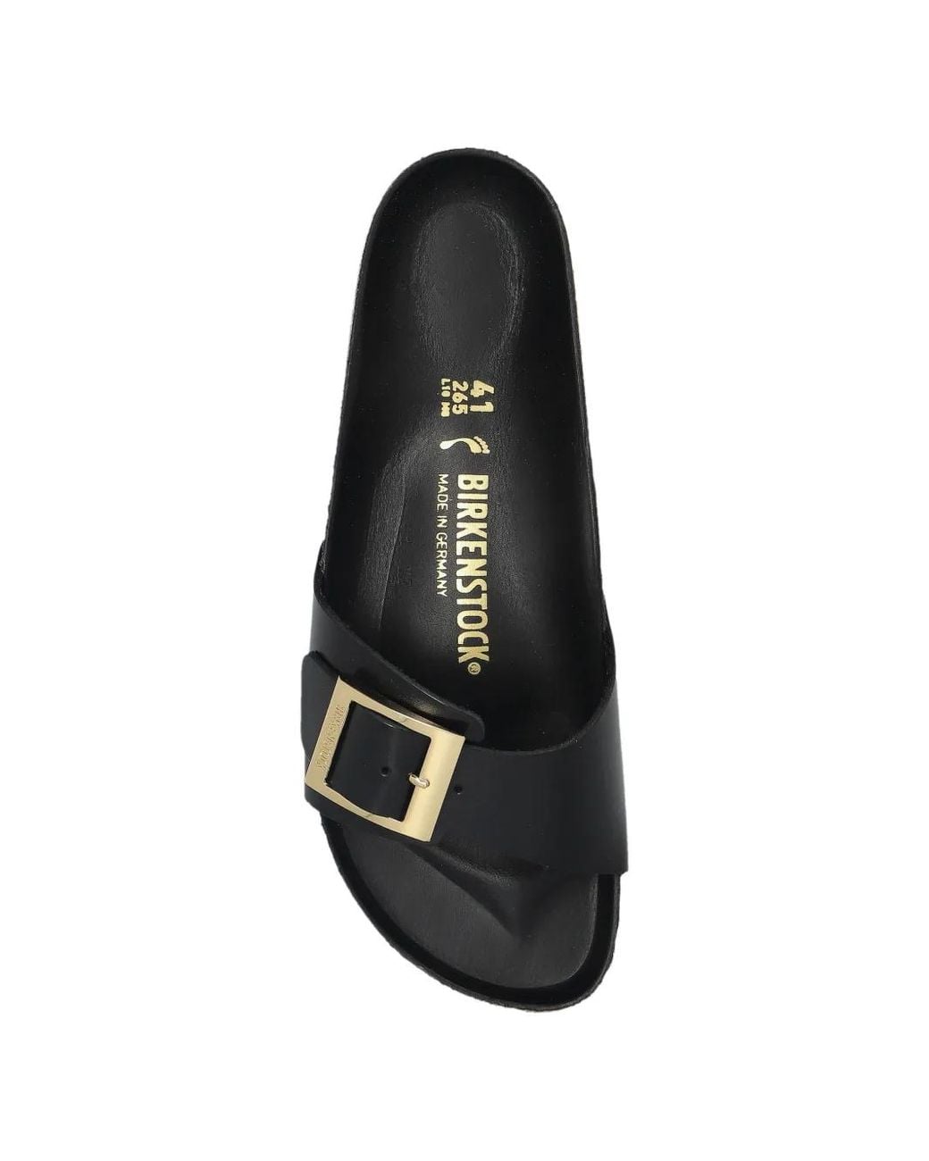 Birkenstock White Madrid Droplet Buckle Sandals
