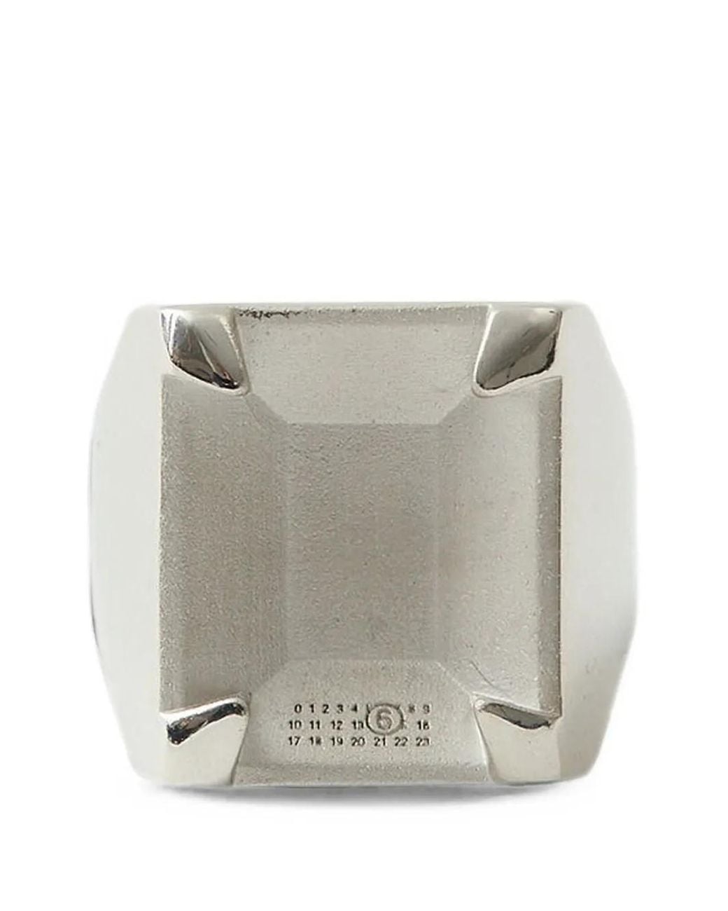 MM6 by Maison Margiela Gray Unexisting-Stone Ring