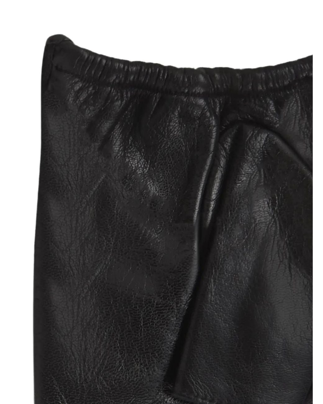 Karl Lagerfeld Black Gants Ikon À Design Sans Doigts