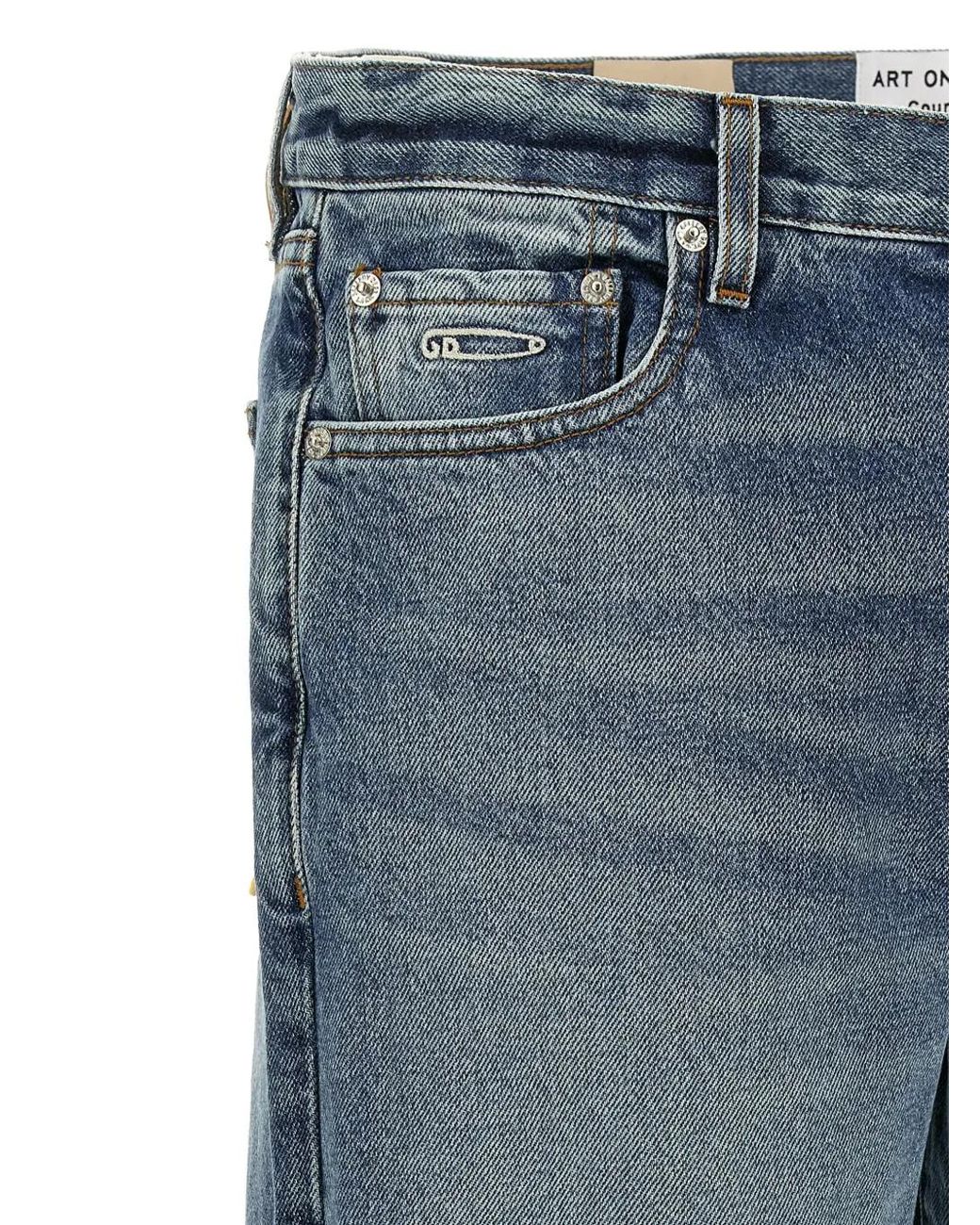 GALLERY DEPT. Blue Melrose Stone-Washed Jeans
