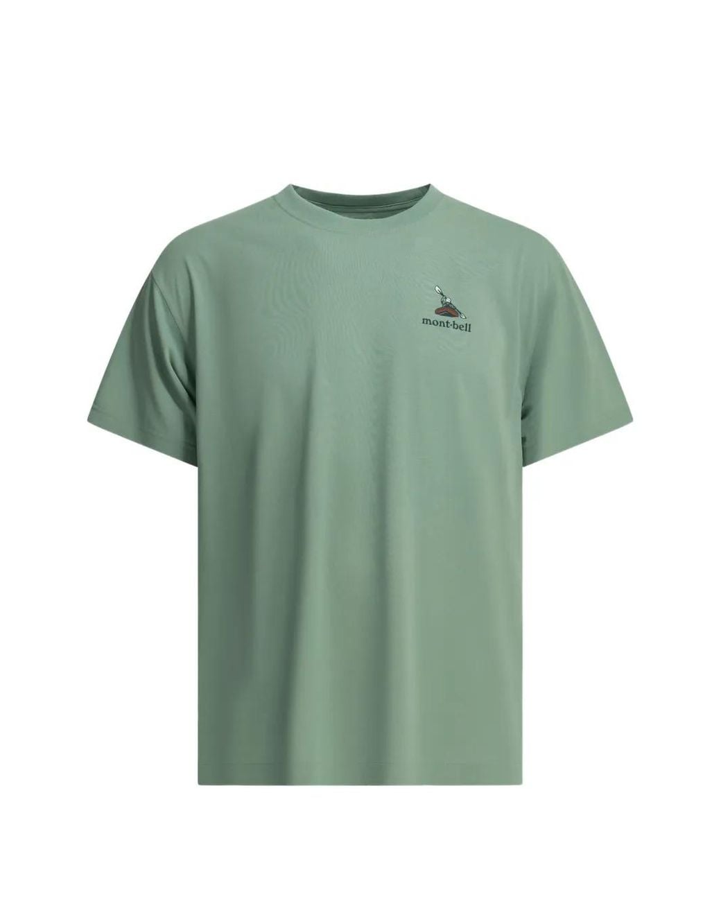 Montbell Green Logo-Print Graphic-Print T-Shirt for men