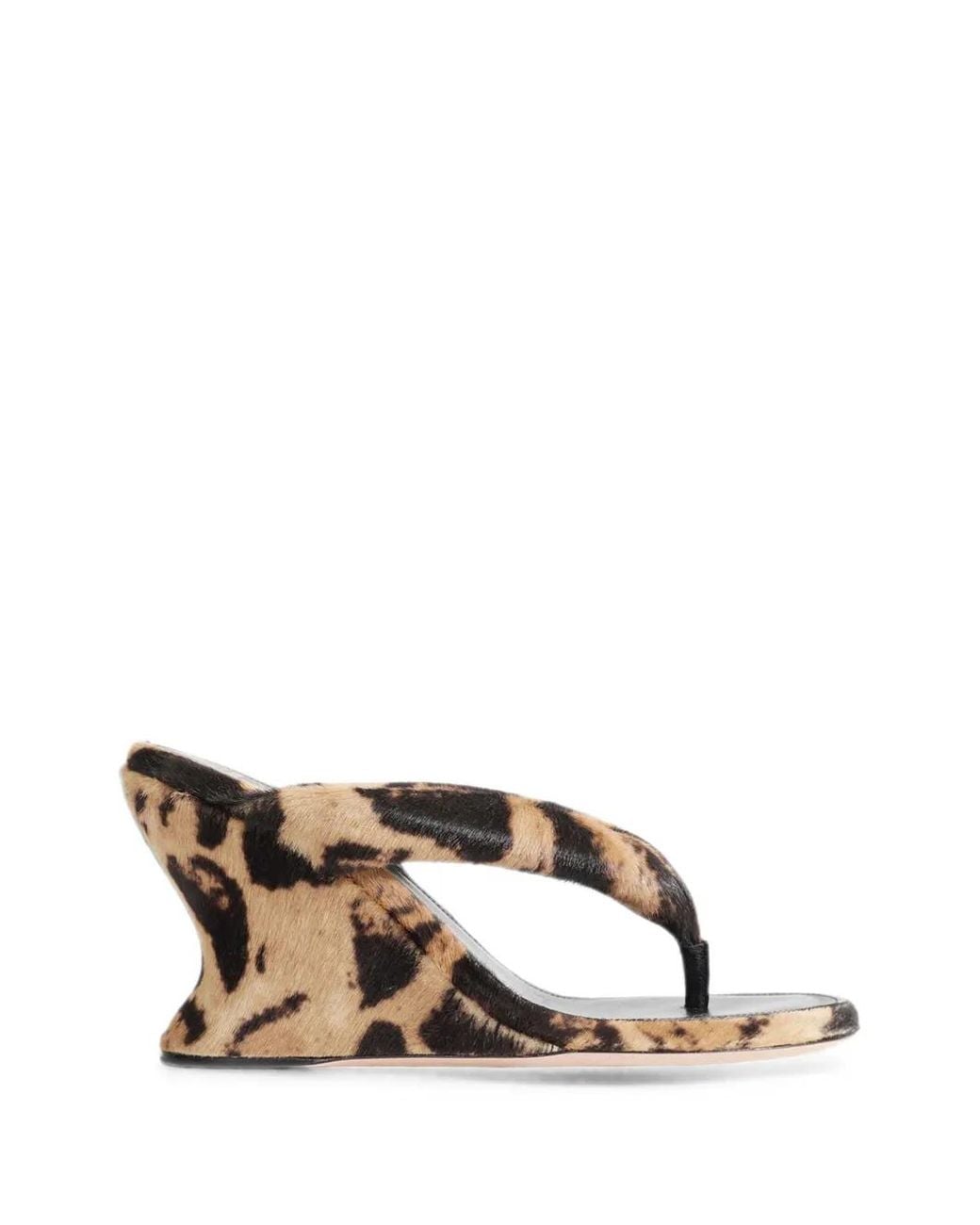Balenciaga Multicolor Gaeta Animal-Print Wedge Sandals