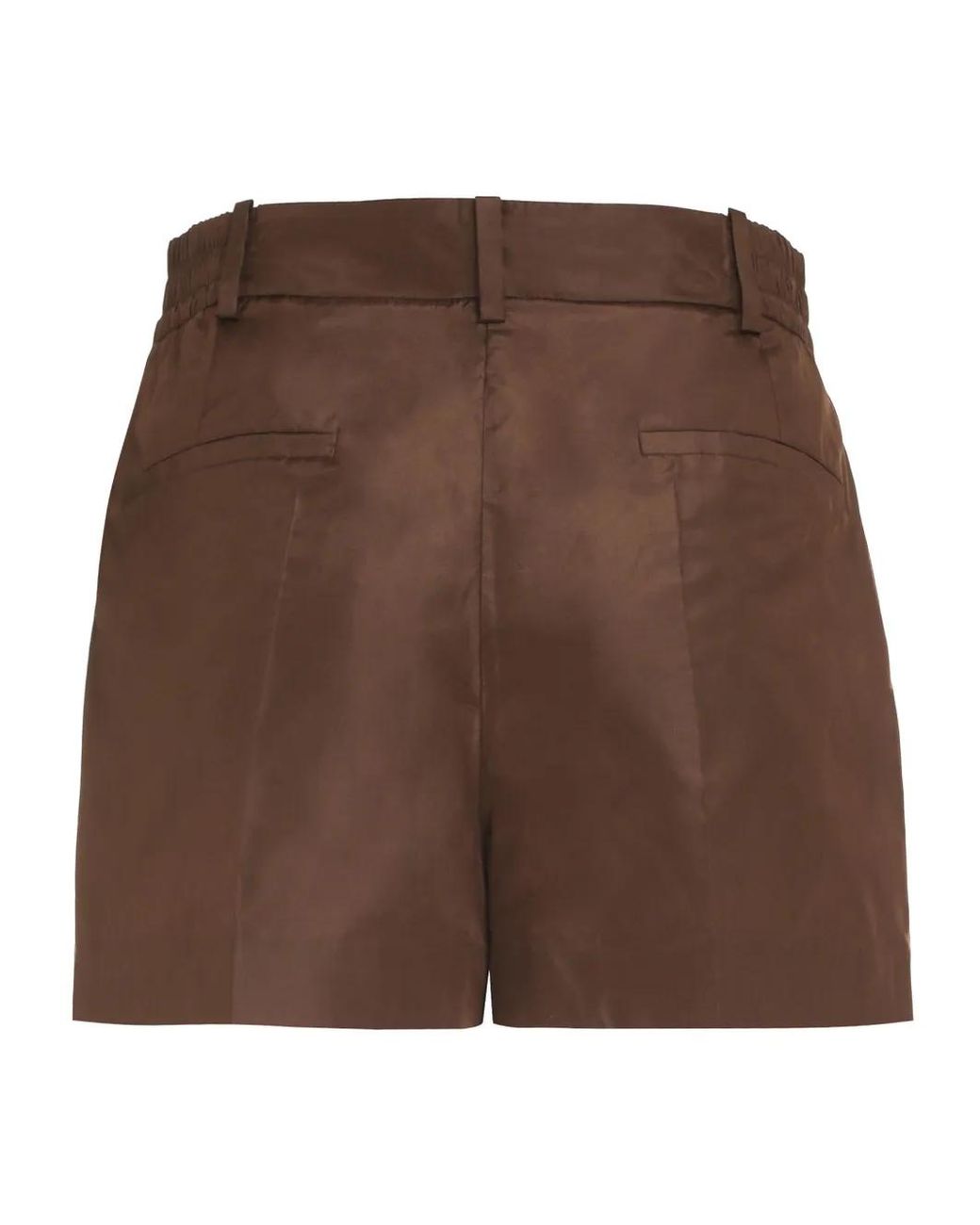 Valentino Garavani Brown Pressed-Crease Tailored Shorts