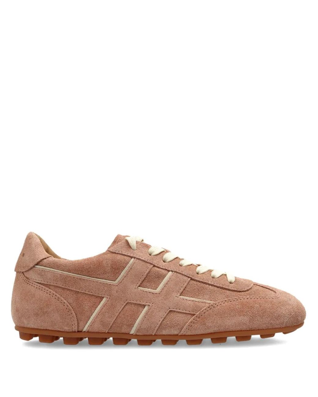 Hogan Brown Olympia H-Detail Leather Trainers