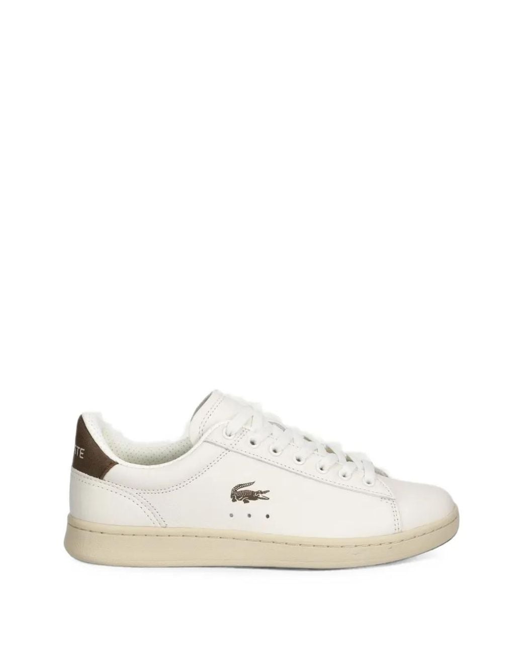 Lacoste White Carnaby Logo-Patch Sneakers