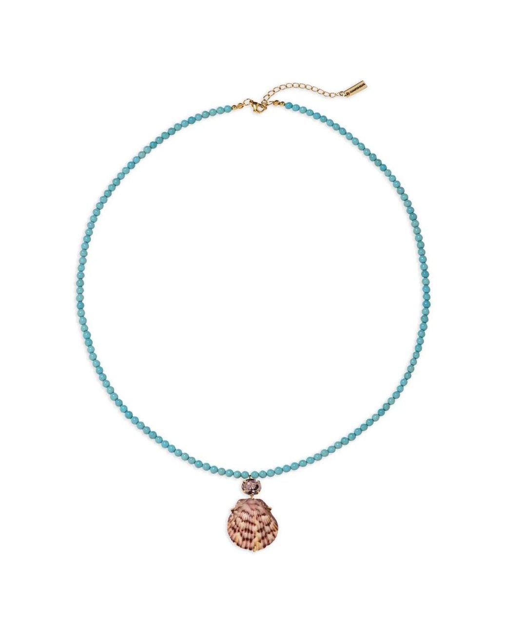 Jennifer Behr Metallic Deidre Shell-Pendant Necklace